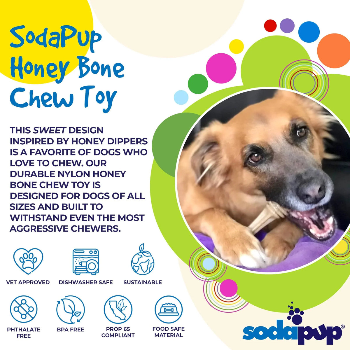 Honey Bone Ultra Durable Chew Toy