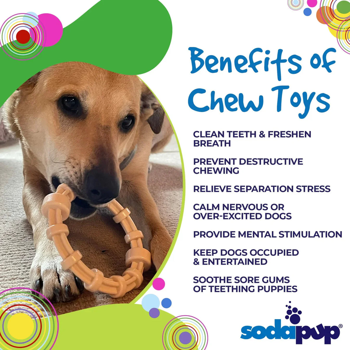 Honey Bone Chicken Flavored Ring | Ultra Durable Chew Toy