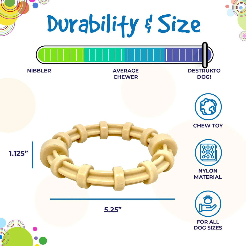 Honey Bone Chicken Flavored Ring | Ultra Durable Chew Toy