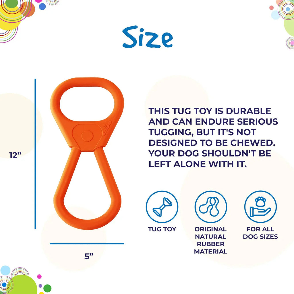 Pop Top Rubber Tug Toy | Interactive Play for Power Chewers