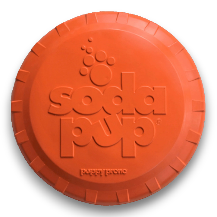 Large Bottle Top Flyer Rubber Frisbee | Vet Approved