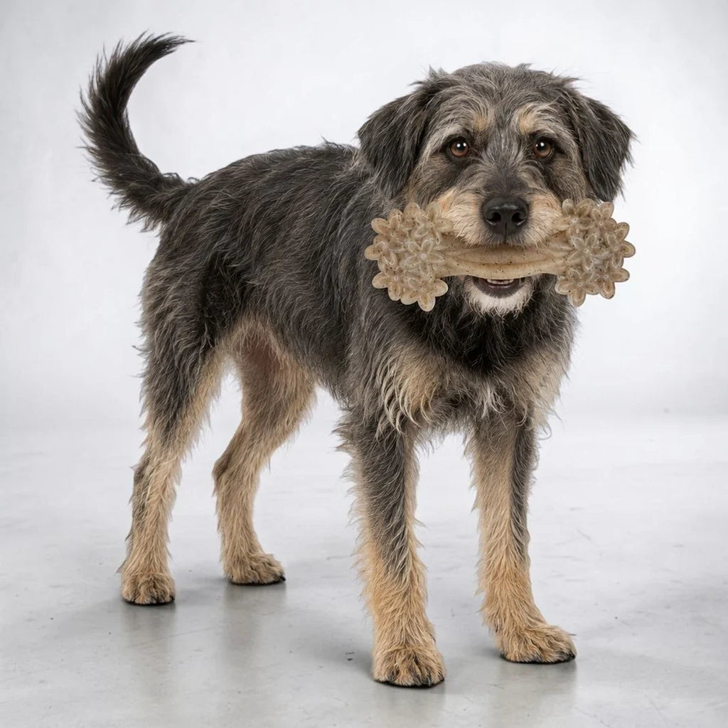 Large Daisy Bone Nylon Dog Toy | Aggressive Chewers