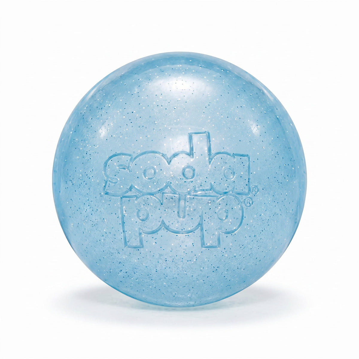 Glitter Ball | Soft PUP-X Rubber Floating Fetch Ball with Treat Dispenser