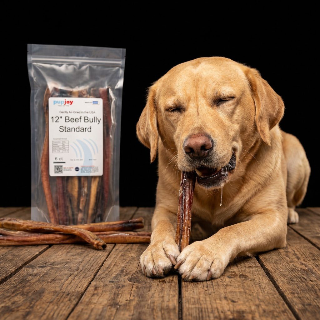 12" Standard USA Bully Sticks | Nearly Odorless, 6 Pack