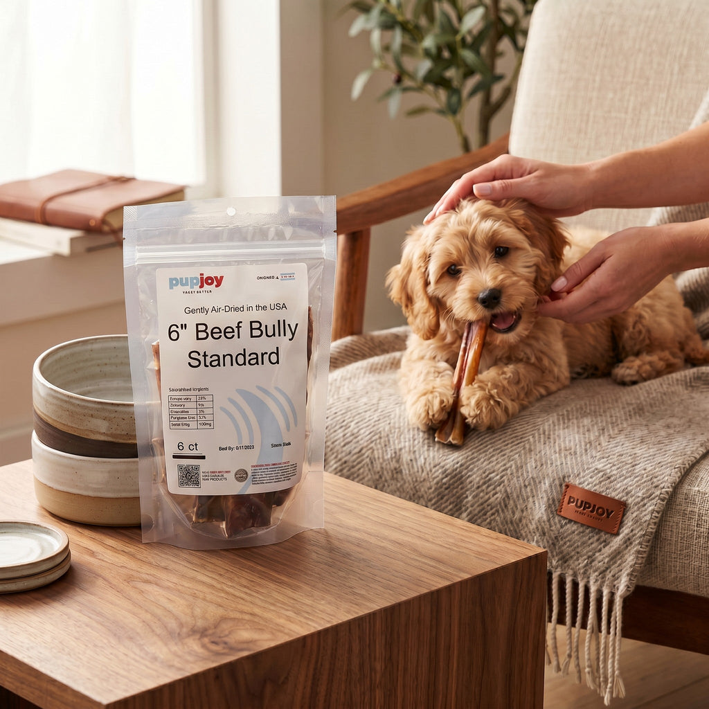 6" Standard USA Bully Sticks | Nearly Odorless, 6 Pack