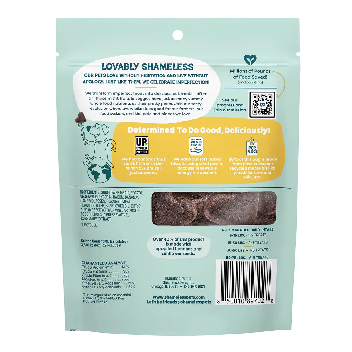 Bananas for Bacon Soft Baked Dog Treats