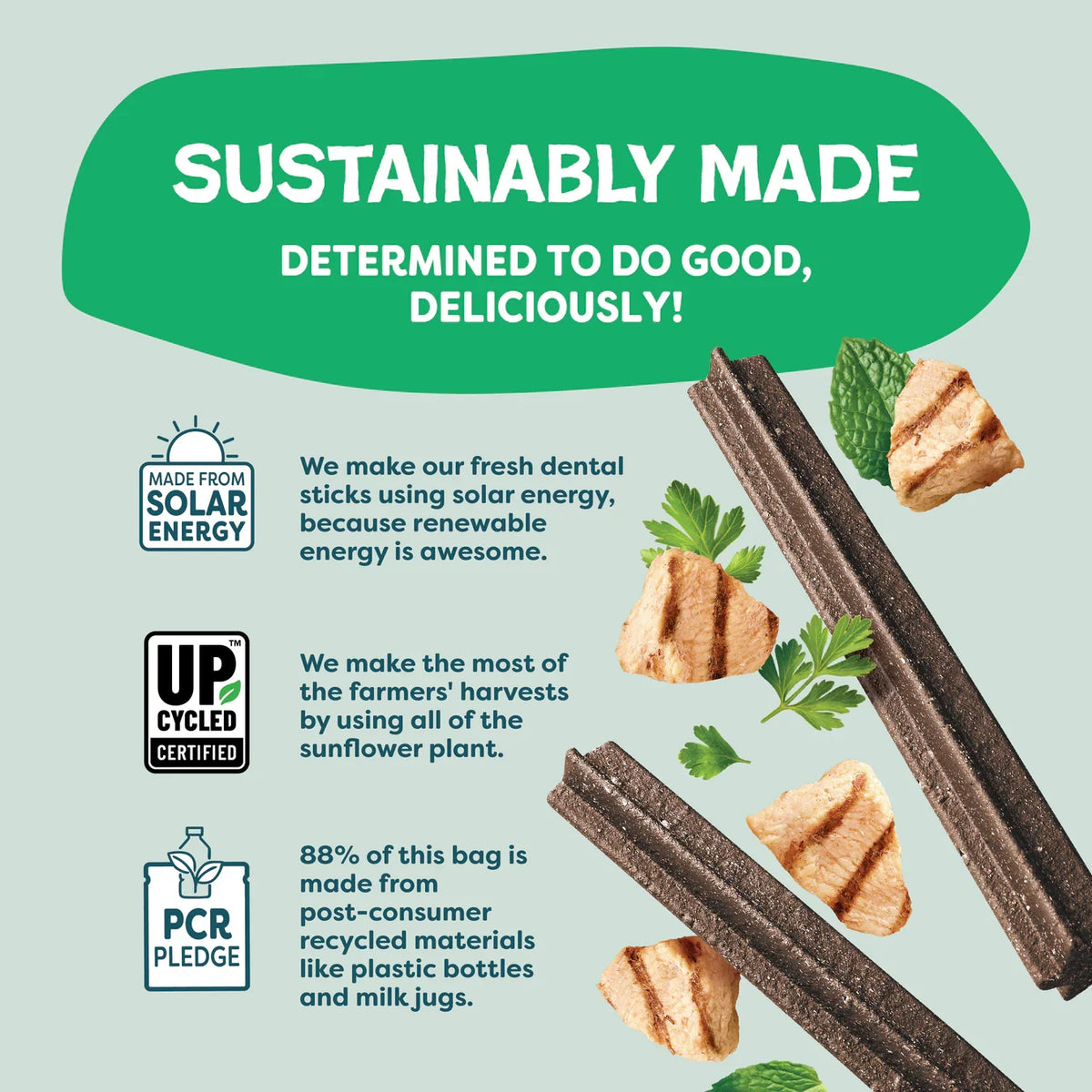 A Cluck A Day (Pre/Probiotic) Dental Sticks Dog Treats