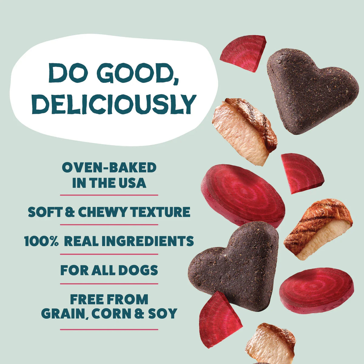 Duck, Duck, Beet Soft Baked Dog Treats