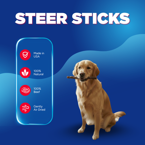 10”-12” Thick Steer Sticks | Nearly Odorless, 8 oz